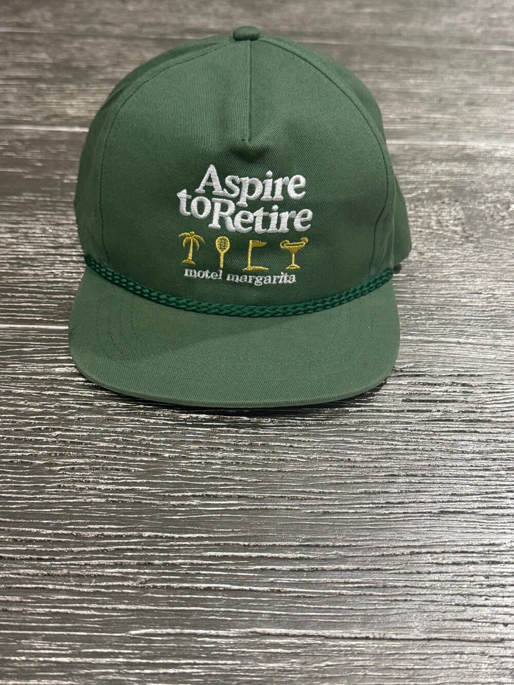 Motel Margarita Aspire To Retire Snapback Hat Green